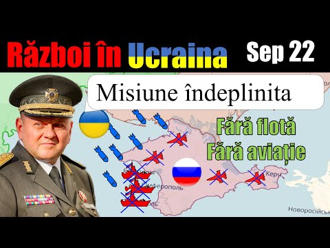22 Sep: Ucraina distruge flota & aviația RU in Crimeea, cu cel mai mare asalt cu drone din război