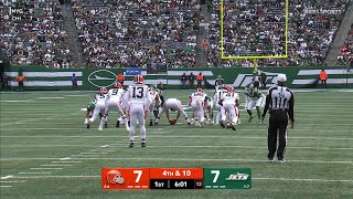 Isaiah Williams returns the punt 74-yards for the touchdown