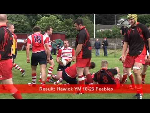 HAWICK YM v PEEBLES 17.8.13 - BORDER LEAGUE - MATT CARRYER TRY