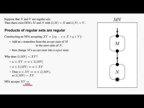NFA's 3: prep; NFA's for the sum, product, and asterate; and NFA from a regular expression