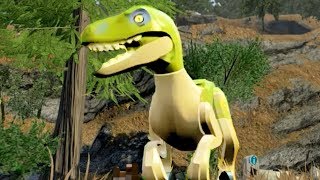 LEGO Jurassic World All Velociraptor Delta Dino Abilities + Free Roam Gameplay