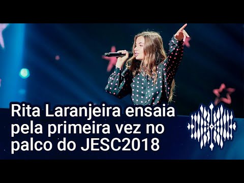 #JESC2018: Rita Laranjeira ensaia pela primeira vez em Minsk | RTP