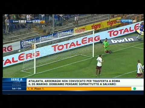 Sampdoria 1-2 Torino 30-9-2011 Highlights & Goals HD