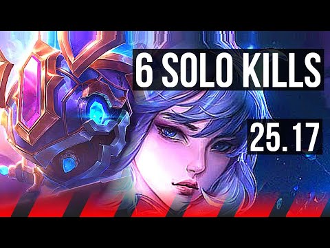 KOG'MAW vs IRELIA (TOP) | 6 solo kills | NA Master | 25.17