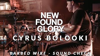 Cyrus Bolooki of New Found Glory (Barbed Wire - Soundcheck)