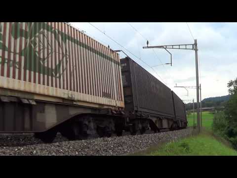 Bahnverkehr in Rotkreuz am 30.08.12 - SBB, TXL, DB, BLS und Crossrail