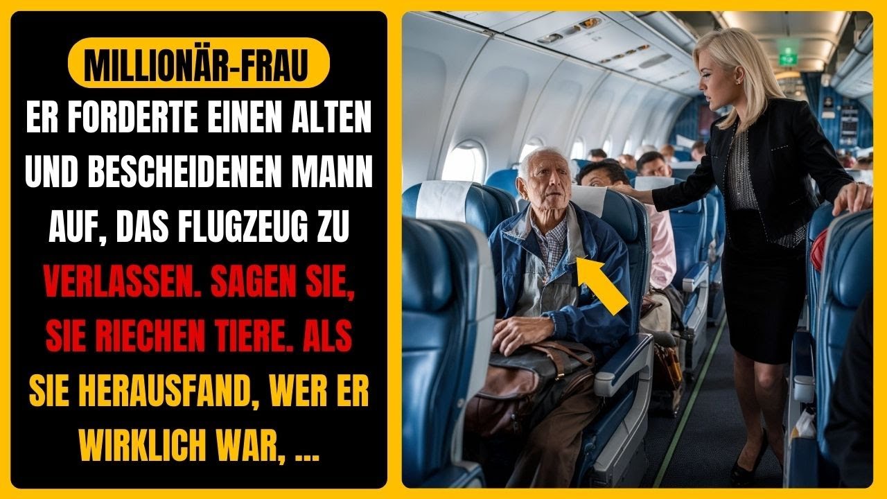 🤑💰MILLIONÄR SCHLIESST ÄLTEREN MANN AUS DEM FLUGZEUG, WEIL ER SICH WIE EIN TIER STELLT MEHR...