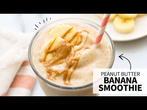 Peanut Butter Banana Smoothie | a healthy milkshake!