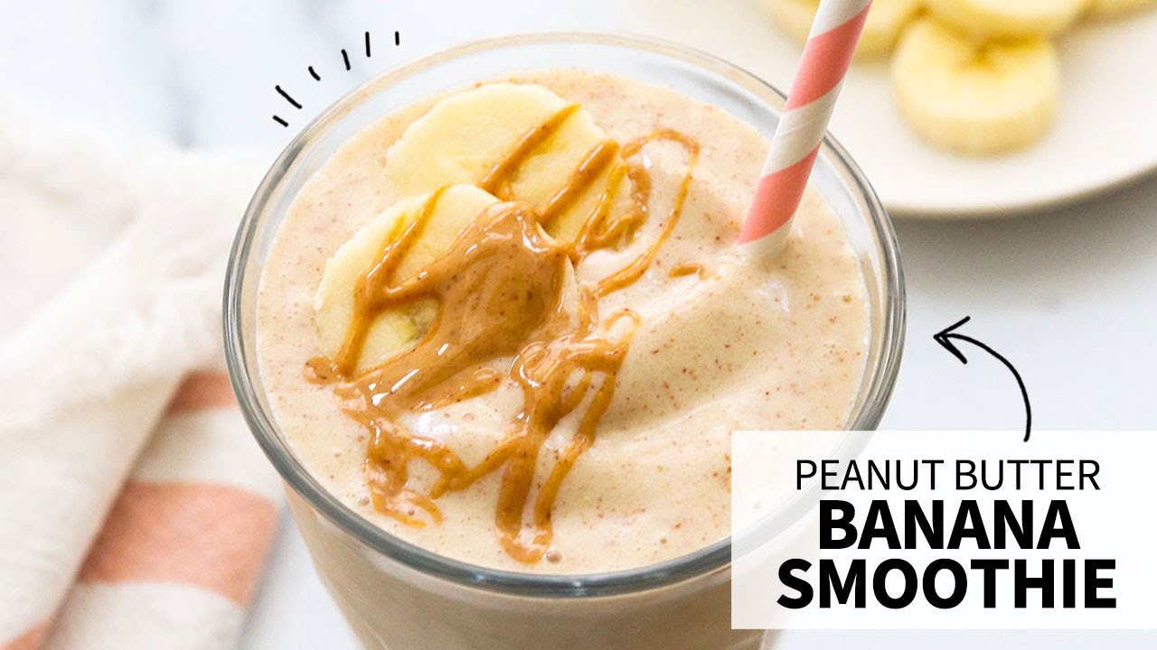 Peanut Butter Banana Smoothie | a healthy milkshake!