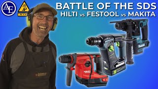 SDS Drill Tool Review l Makita vs Festool vs Hilti