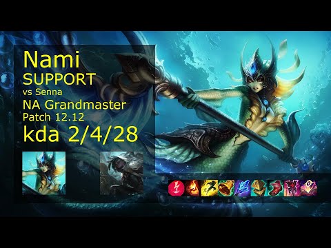 Nami Support & Lucian vs Senna & Twitch - NA 2/4/28 Patch 12.12 Gameplay