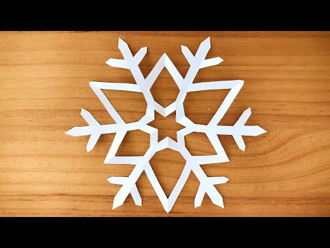 DIY - Tuto Création de Flocon de neige en papier - version 1