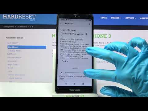 How to Change Font Size in FairPhone 3 - Manage Font Size