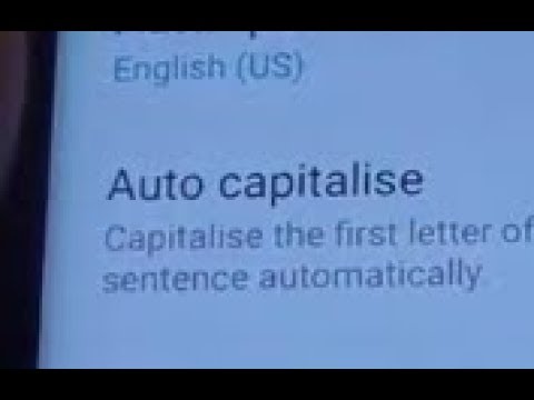 Samsung Galaxy S8: How to Enable / Disable Keyboard Auto Capitalize