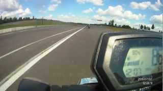preview picture of video 'Alastaro racetrack 2011, curve drive training Yamaha FZ1-N. HD'