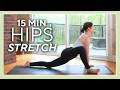 15 Min Gentle Yoga Flow For TIGHT HIPS Deep Hip Release