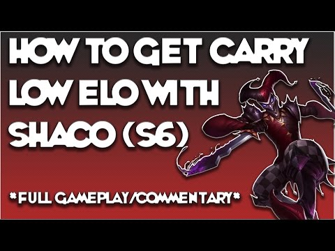 Shaco Jungle - How To Carry In Bronze/Silver  *Full Game Commentary*