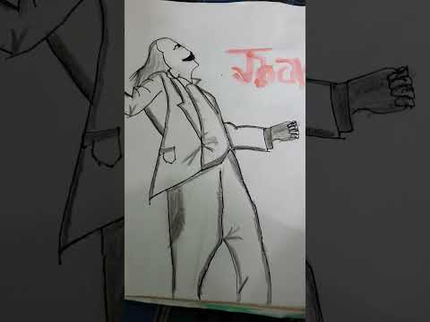 making joker with pencil shading #drawingtutorial #drawing