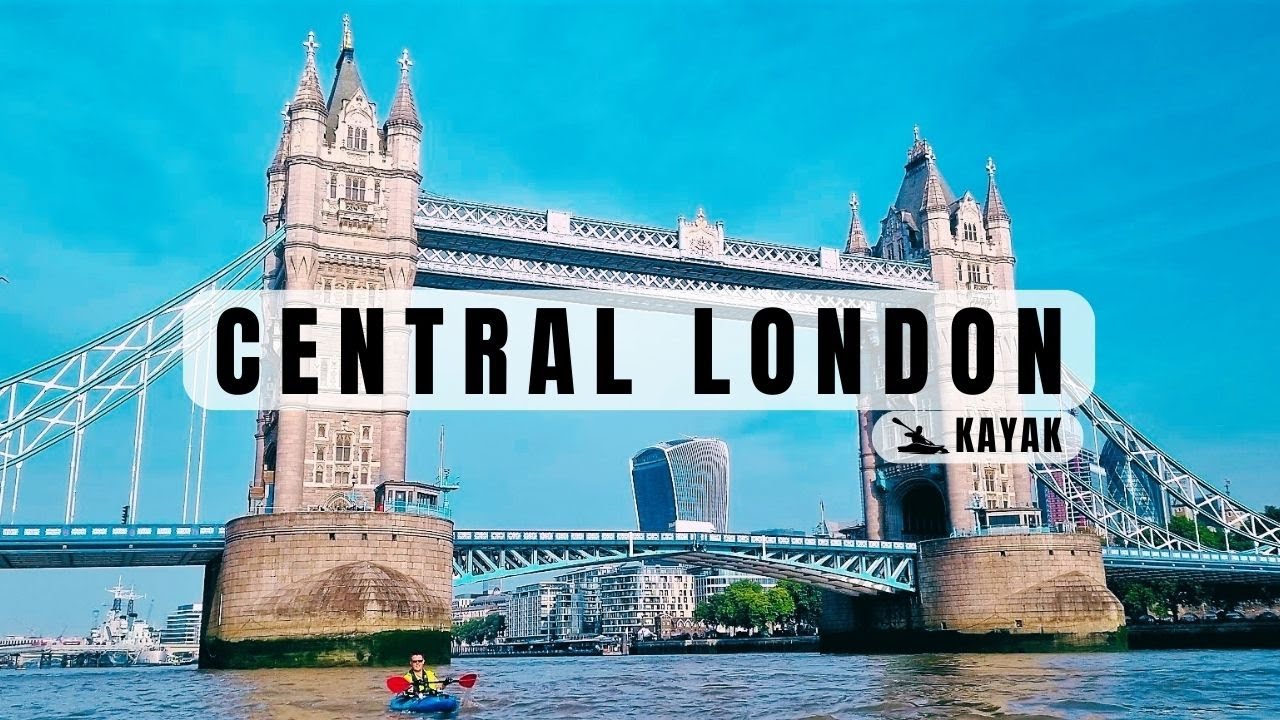 Embark on a virtual kayaking adventure on the River Thames through this video.