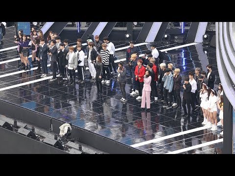 171101 EXO BTS TWICE 전출연진 엔딩(Ending) Butterfly (리허설 Rehearsal) 4K 직캠 [평창올림픽 G-100 콘서트] by 비몽