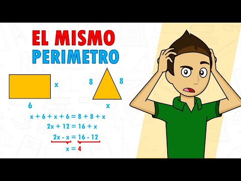 EQUAL PERIMETERS (Set up equations and solve them) Super easy - For beginners