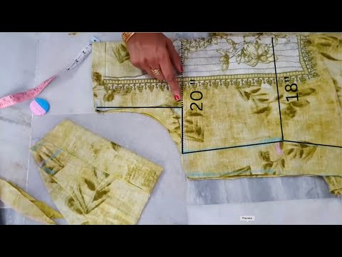 Ladies shirt (kameez) cutting with perfect way /20-18-23