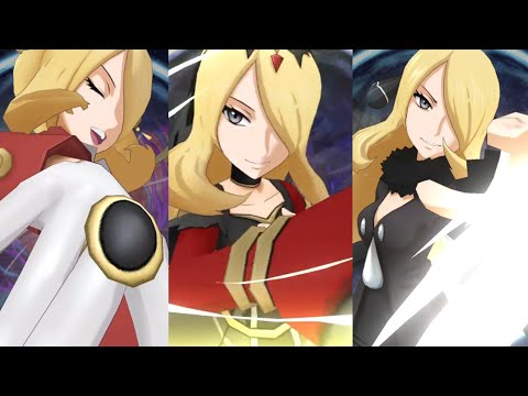 SS Cynthia vs Renegade Cynthia vs OG Cynthia Sync Animation | Pokemon Masters EX