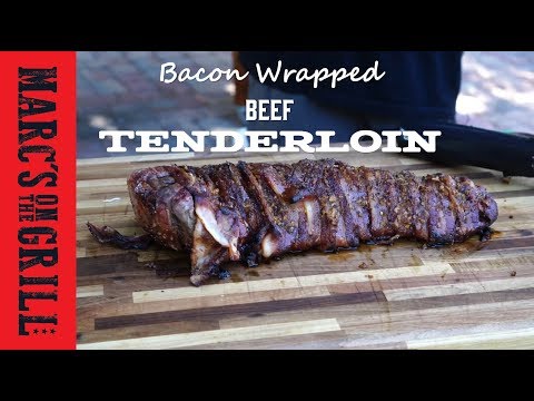 Bacon Wrapped Tenderloin on the Traeger - delicious...