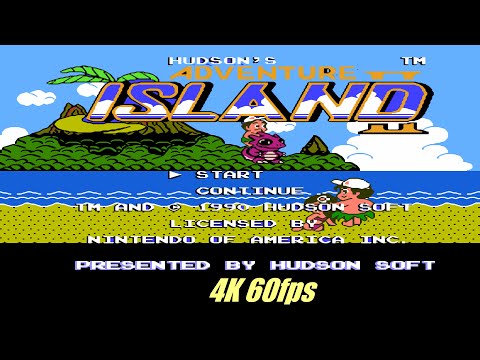 Adventure Island 2  (  4k ultra hd ) retro gameplay no commentary