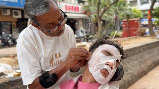 ASMR Barber Waris Deep Relaxing Head Massage With Ear and Face Cleaning