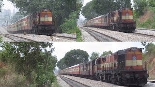 preview picture of video 'Mismatch King Barmer Express on a slight Gradient - Indian Railways'