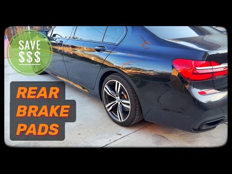 BMW G12 740i How To Replace Rear Pads & Rotors 2015, 2016, 2017, 2018, 2019, 2020, 2021, 2022