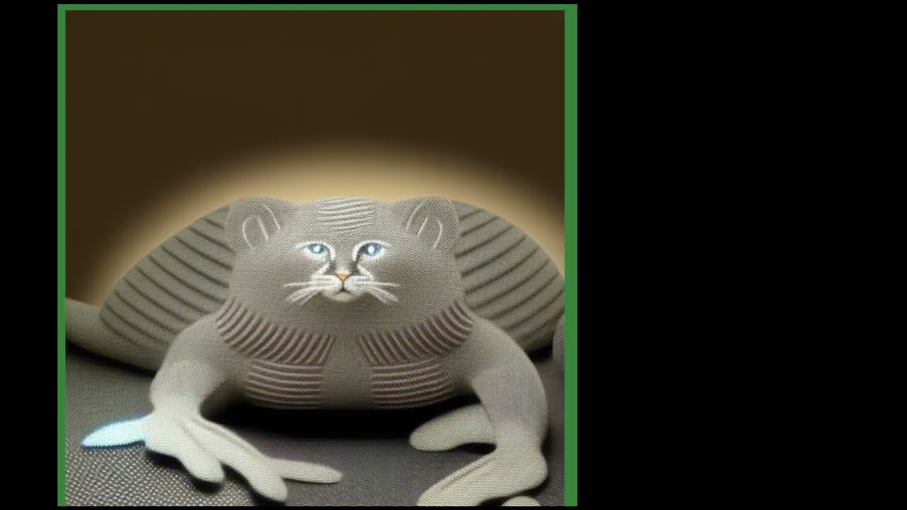 Frog morphing into a cat - Stable Diffusion