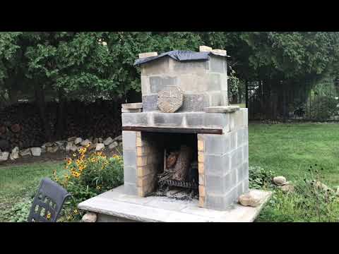 image-Can you build an outdoor fireplace out of cinder blocks?