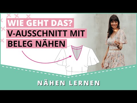 Sewing a V-neck with a facing