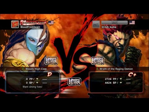 USF4 - Vega (BloodFromSpain) Vs Akuma (SClub_kuma) 720p60fps HD◄◄