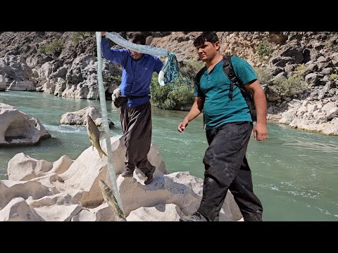 Adventure into Nature: Mehran and Mehdi Hiking and Fishing in the Khorsun River