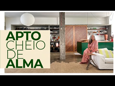 ESTE APTO É UM PERFEITO LUGAR DE ENCONTROS - ARQUITETURA MODERNISTA E ARTESANATOS BRILHAM JUNTOS