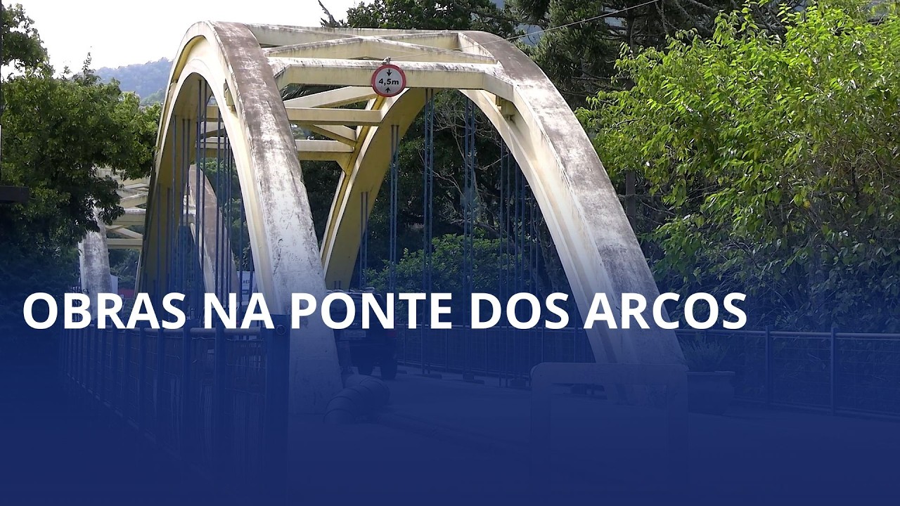 Ponte dos Arcos será fechada para obras em Rio do Sul
