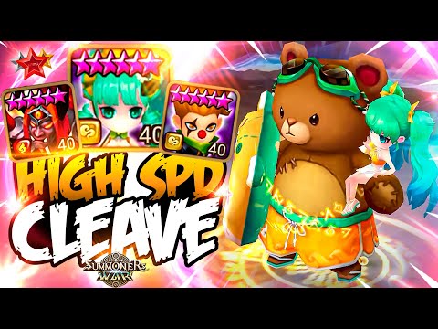 HIGH SPEED CLEAVE with Charlotte, Lushen and Kaki - Summoners War