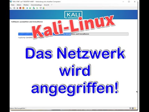 ANGRIFF !!  Ich teste KALI-Linux unter Hyper-V und starte erste Versuche.