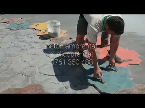 Beton amprentat și elicopterizat 0761 350 488, Crivina,Giurgiu. Ciment decorativ, beton ieftin