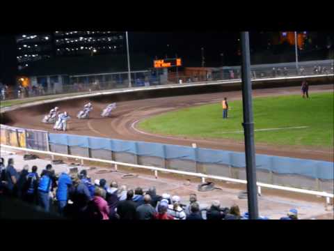 Hans Andersen's engine explodes while leading.