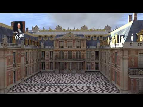 Reconstitution 3D: construction du château de Versailles jusqu'à la révolution française