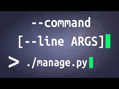 Commandline Arguments with Django (or Python's Argparse mini tutorial)