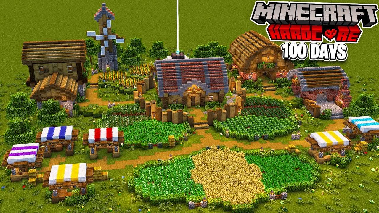 I Spent 100 Days in Minecraft SUPERFLAT