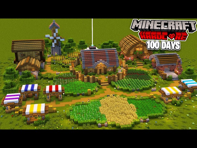 I Spent 100 Days in Minecraft SUPERFLAT