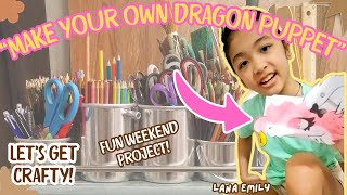 How to Make a Paper Puppet Dragon | Easy DIY Craft for Kids (Meet Hazel!)