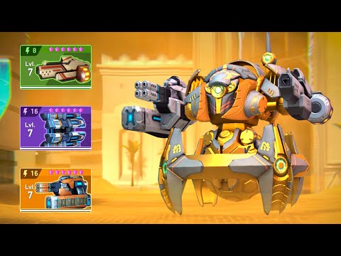 Outlaw with Shotgun 8, Dreadshot 16, Helix Rack 16 - Mech Arena