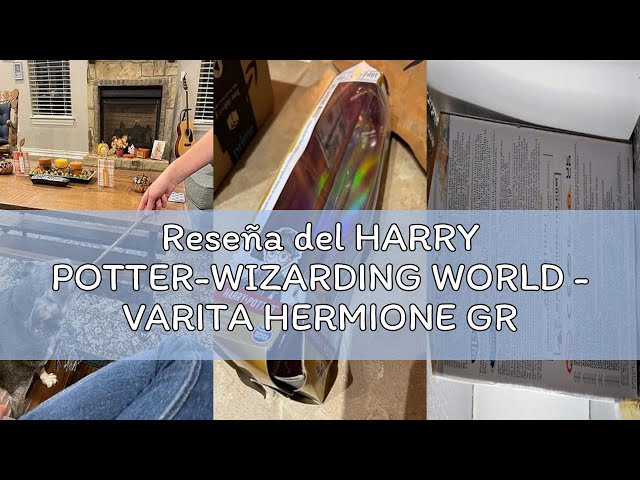 Vídeo relacionado con Hojalis Varita Hermione Granger, 35CM HP Varita Hecha de Resina y Núcleo de Acero, Varita Mágica de Lujo con Carga USB,Lujo Varitas HP Caja de Regalo con Tarjeta de Hechizo,Boleto de Estación y Collar
